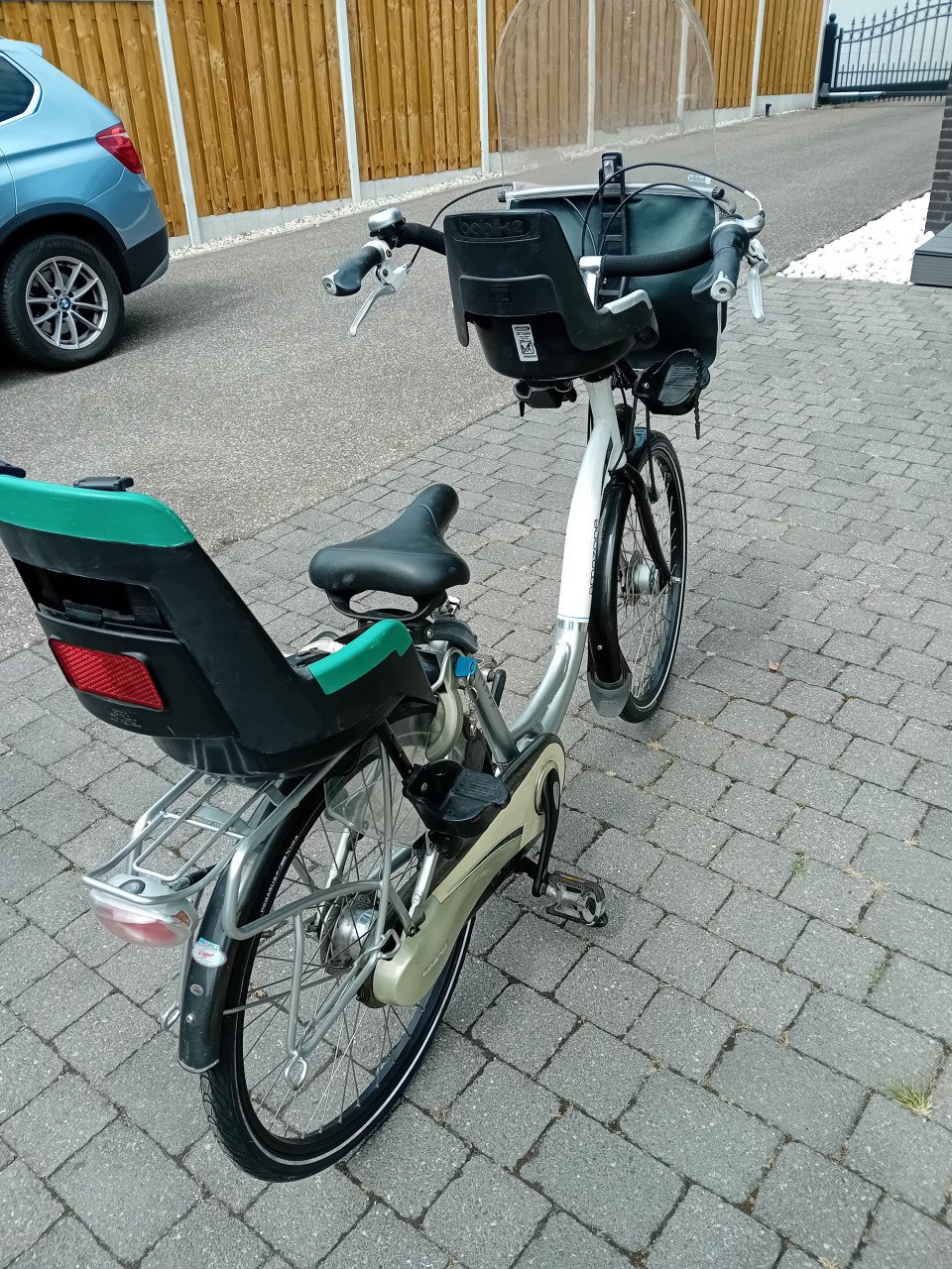 Moederfiets Sparta amazone 26inch frame 50 versnel 7 met stoeltjes en mand