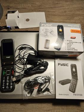Zgan Fysic FM-9100 senioren flip telefoon simlookvrij...