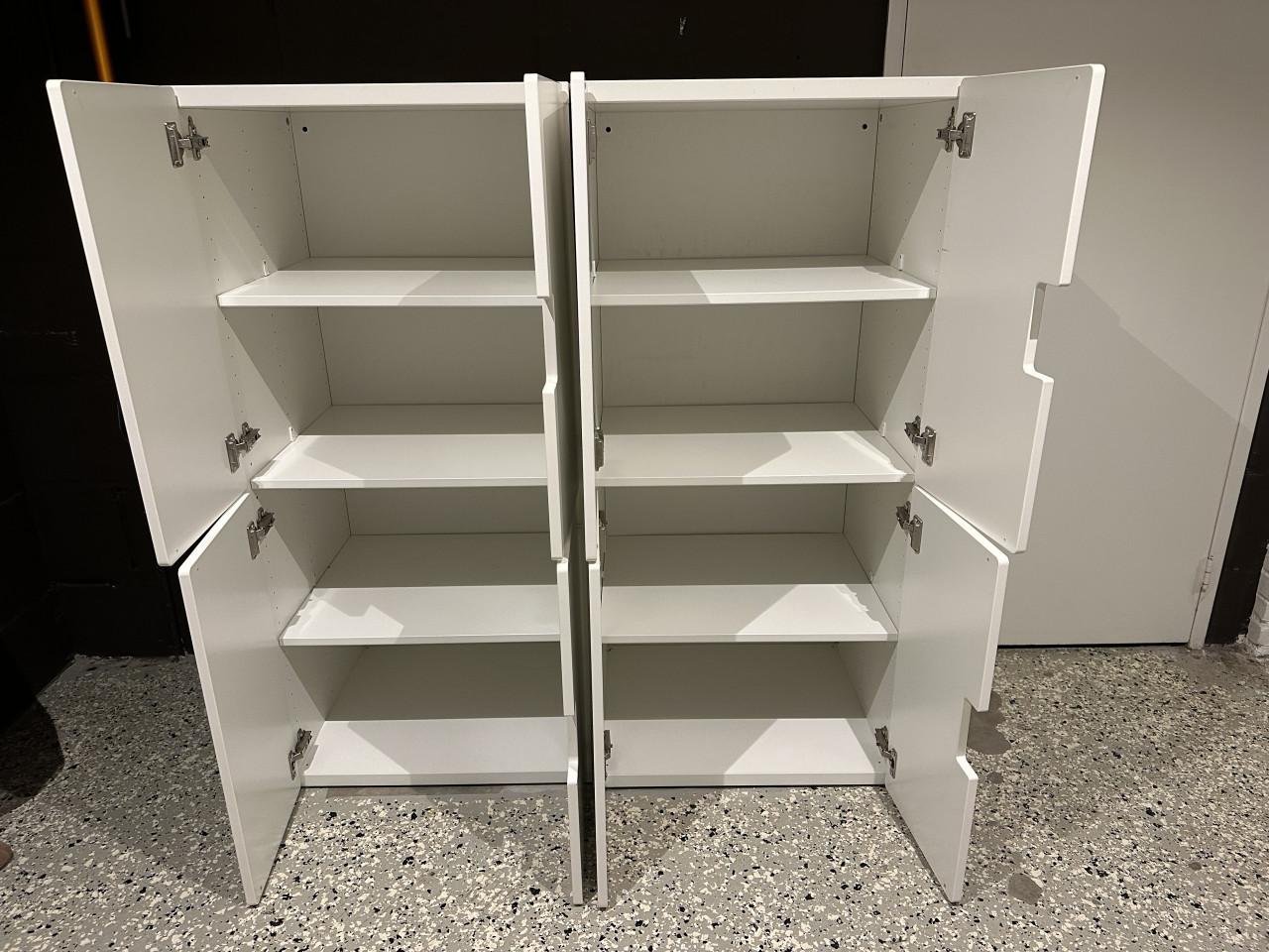 2 IKEA kasten, wit 130x60x50