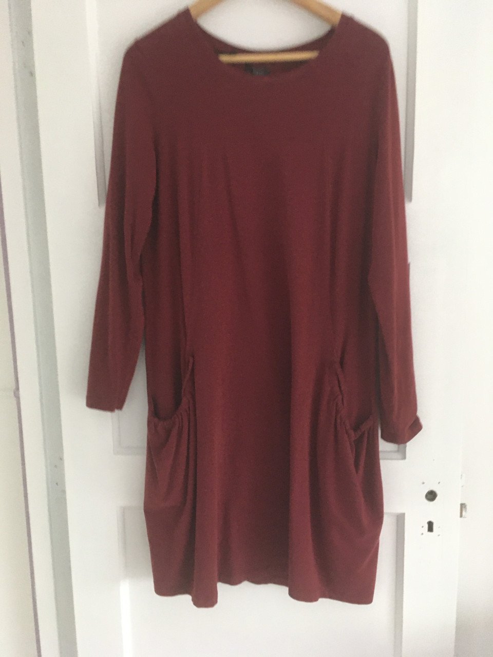 Bordeaux rood jurkje maat xl zgan