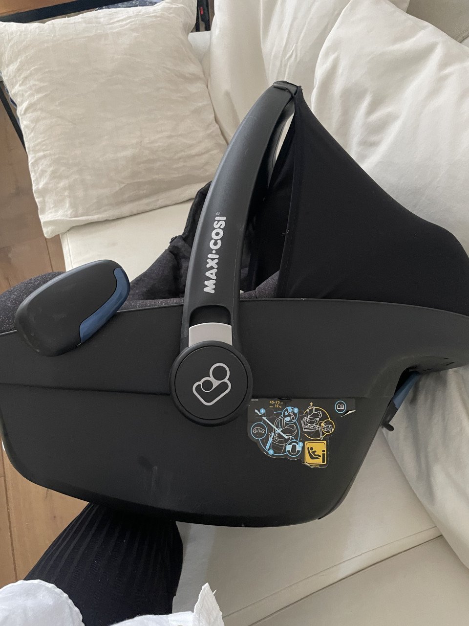 Maxi-cosi met zak en kap