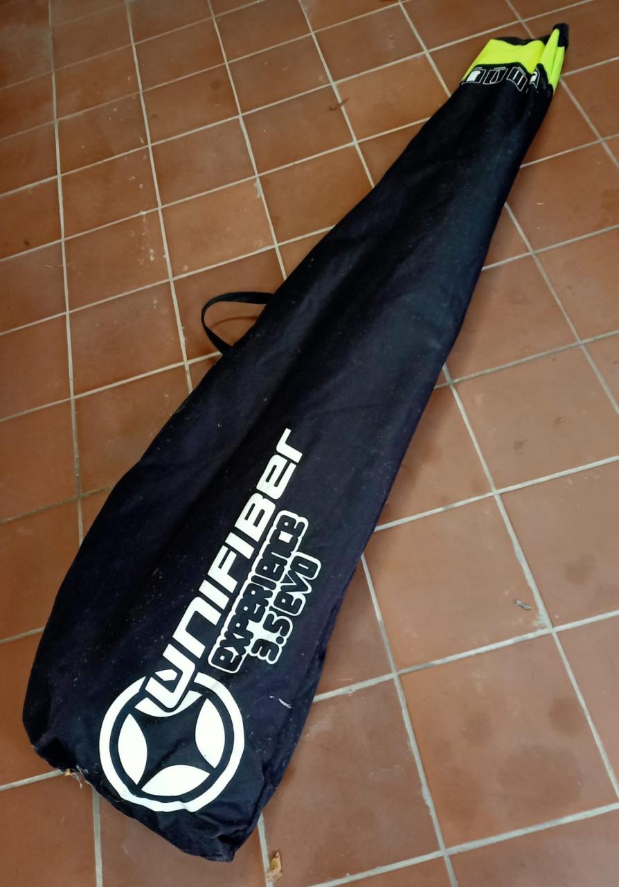 WINDSURF BOARD incl Unifiber experience 3.5 evo zeil en tas