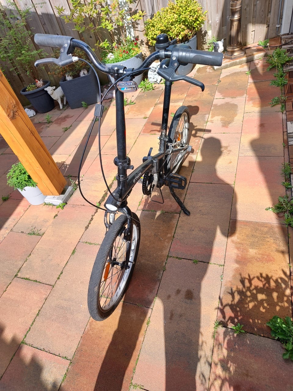 Vouwfiets met verlichting en slot