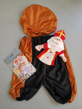 Handpop, verkleedset, slinger Sinterklaas