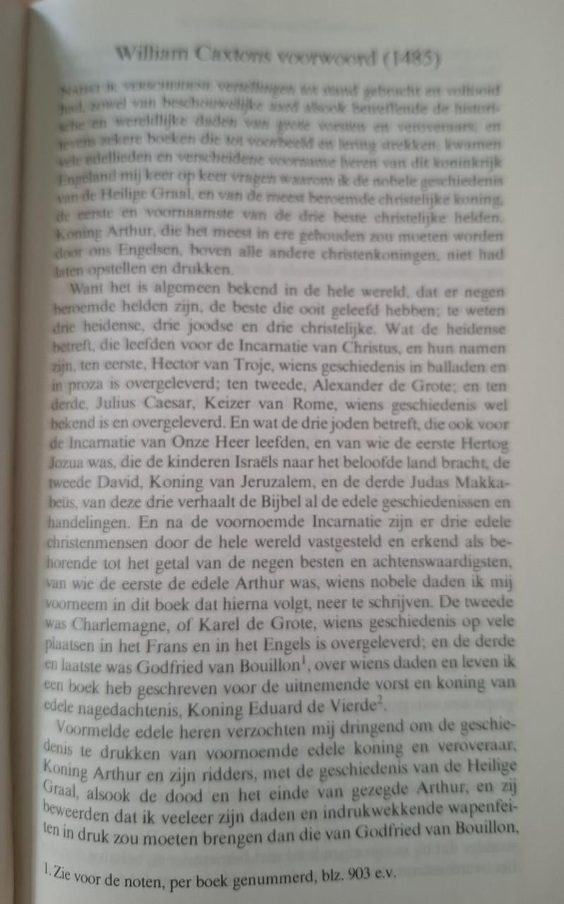 De Morte d´Arthur, door Sir Thomas Malory, Nederlands