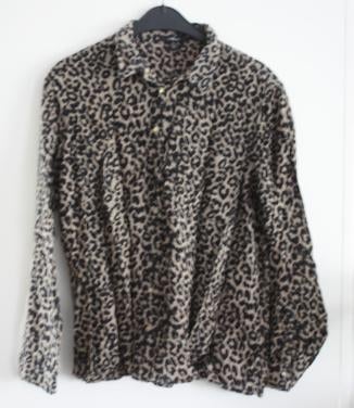 Panterprint blouse maat L