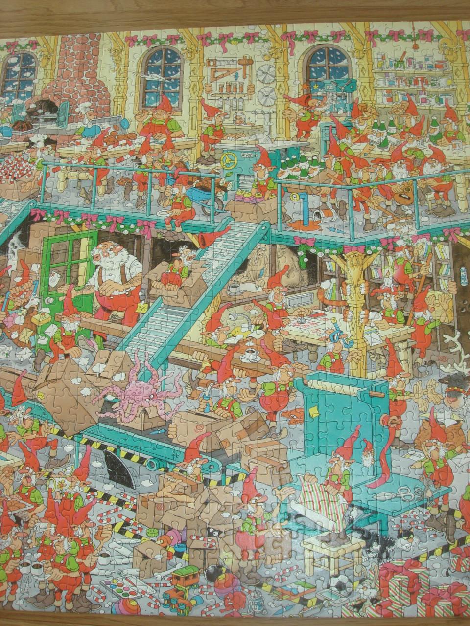 Te koop Complete Jan v Haasteren puzzel De fabriek van de Kerstman