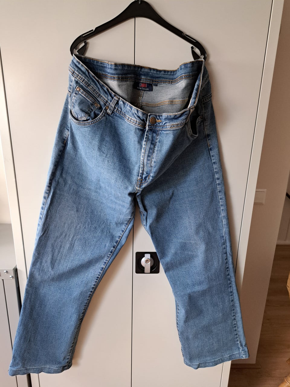 Nielsson blauwe jeansbroek. (aanbieding 1!