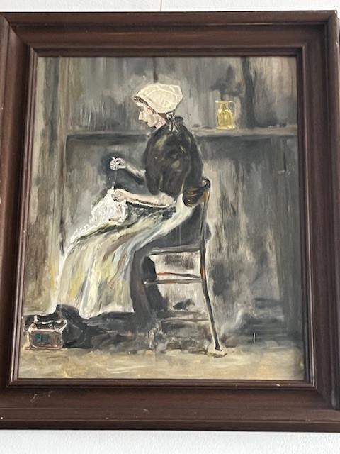 Olieverf schilderij  schilderijen  jac Caljouw  Arnemuiden