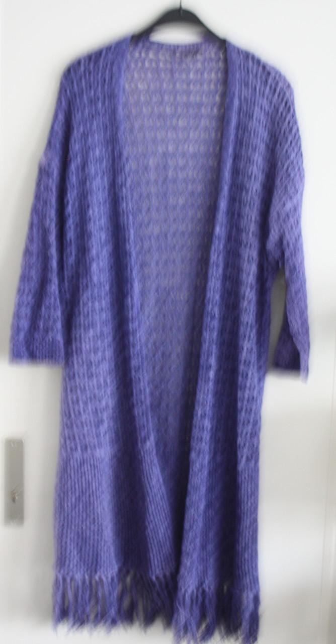 Paarse gehaakte vest maat one size