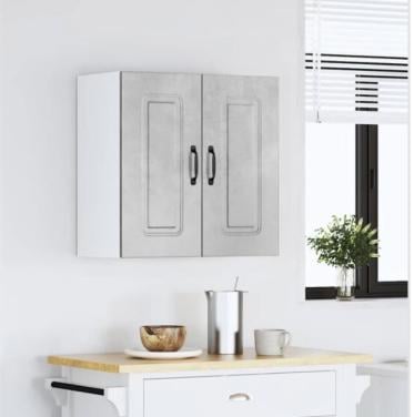 Nieuw in de verpakking / Kast / Wit en betongrijs / 60 x 60 cm