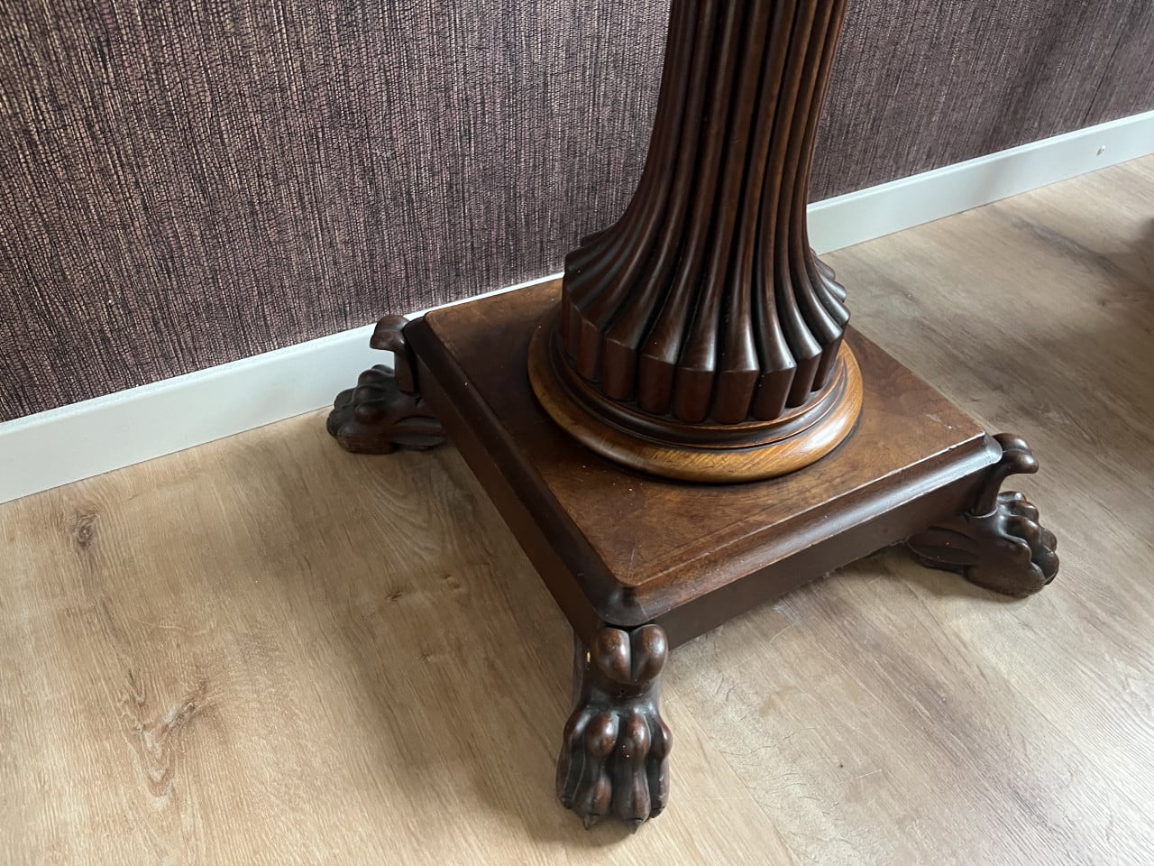 Antieke Biedermeijer bijzettafel / speeltafel