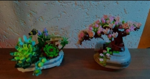 LOZ minibricks - vetplantjes & Bonsaiboompje