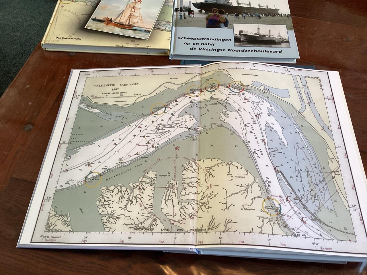 4x boeken over schepen door Cor Heijkoop