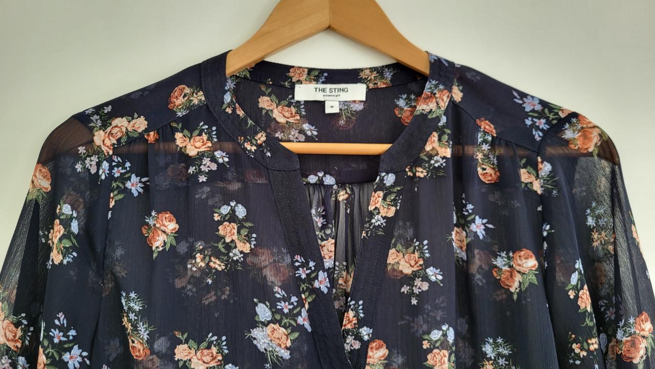 The Sting semi-transparante blouse / tuniek mt M