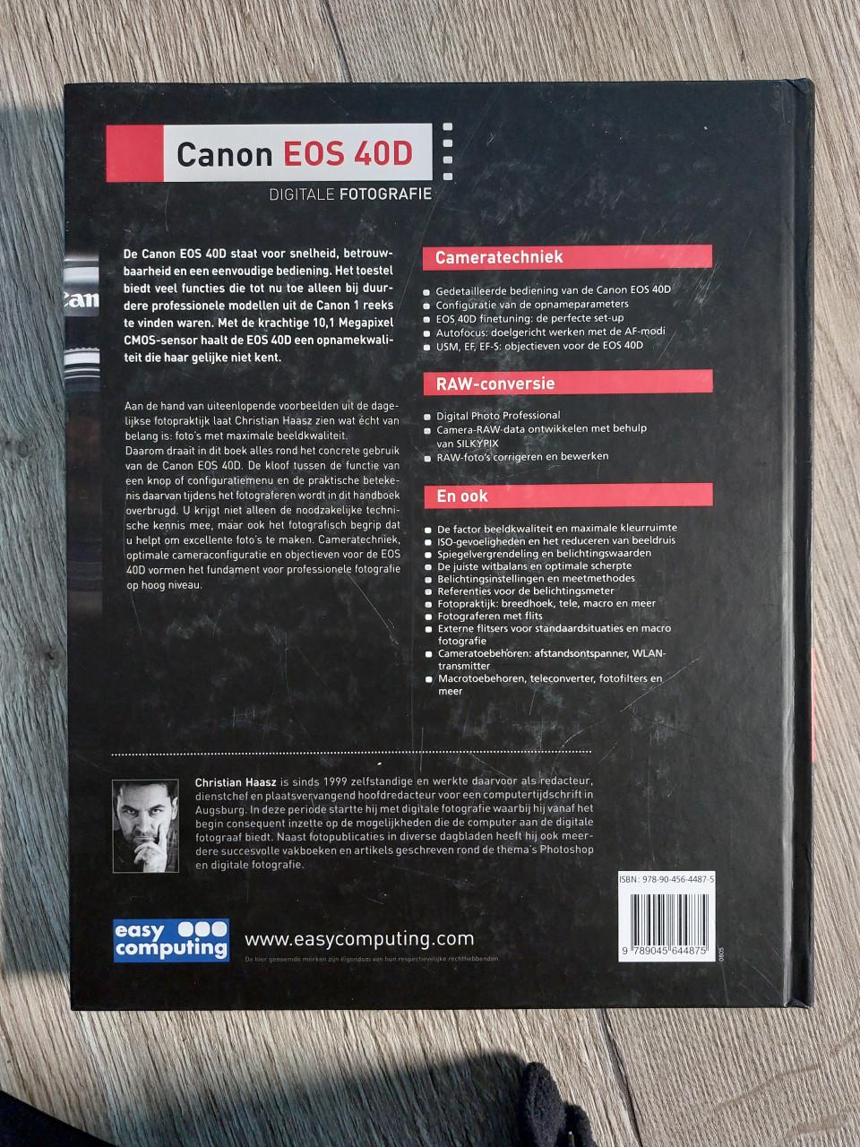 Canon EOS 40D digitale camera incl boek