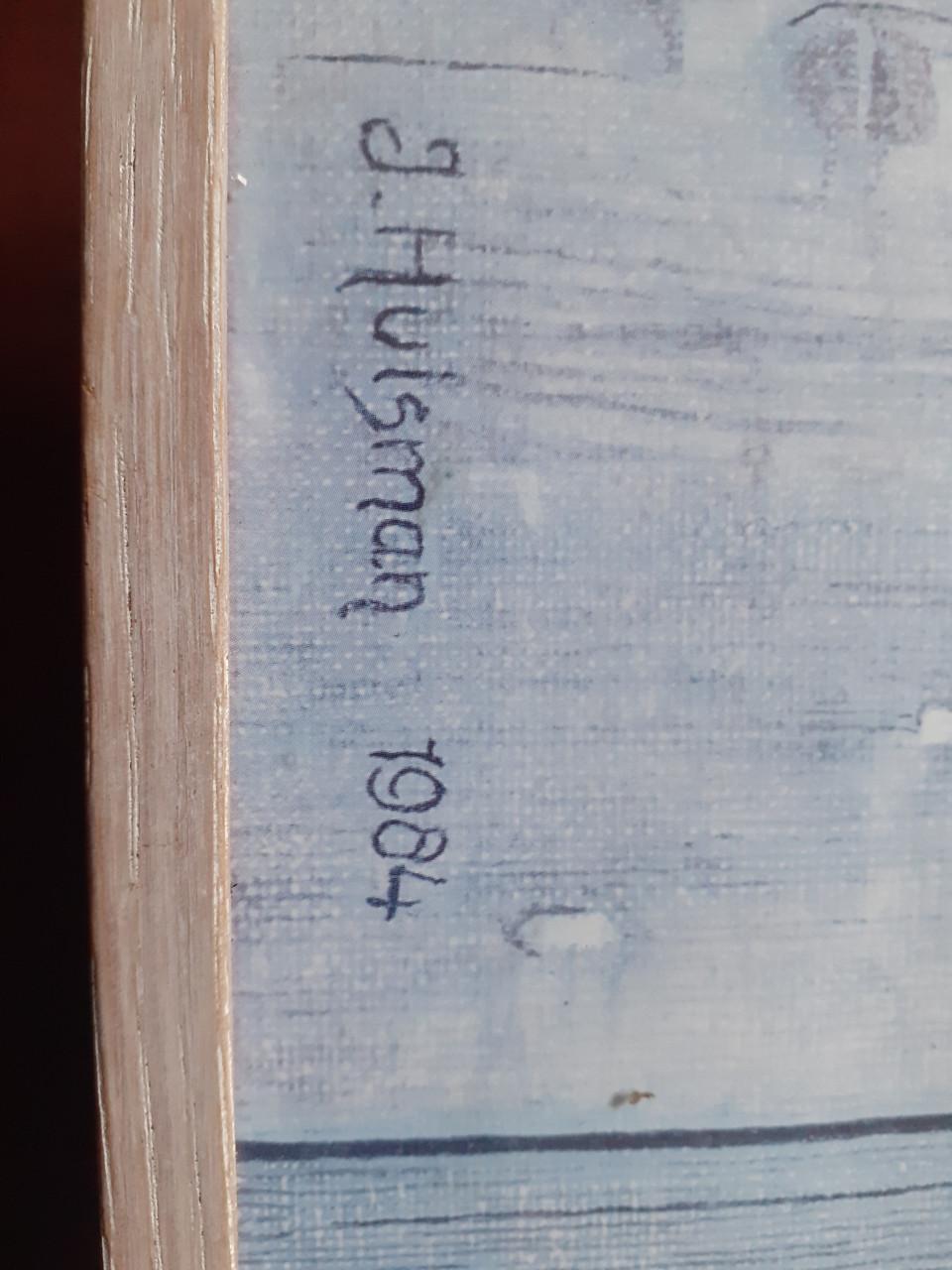 Leuk Schilderij  " Blauw " van Jopie Huisman..!