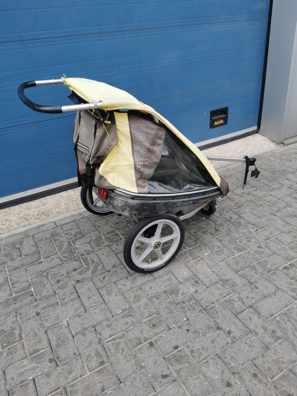 2x FIETS KAR/ BIKE BUGGY