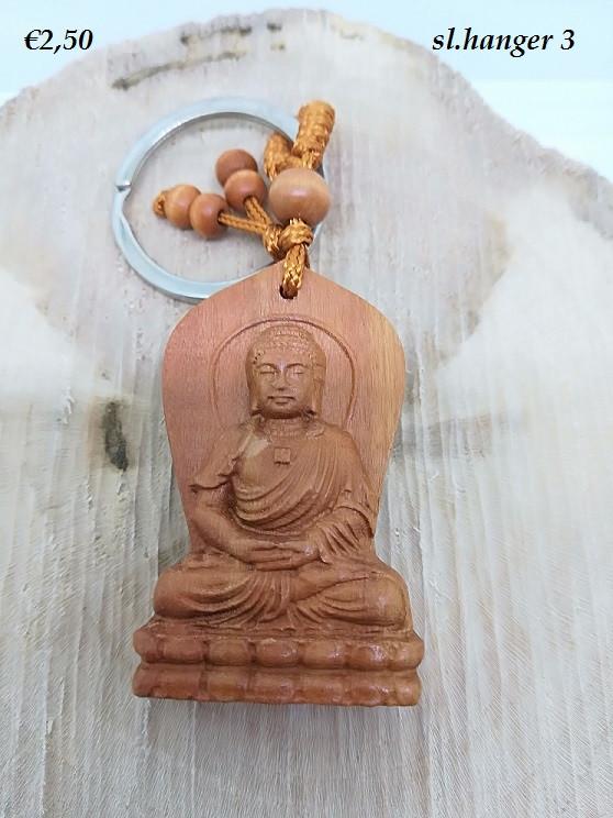 Rozenhouten Boeddha Sleutelhangers