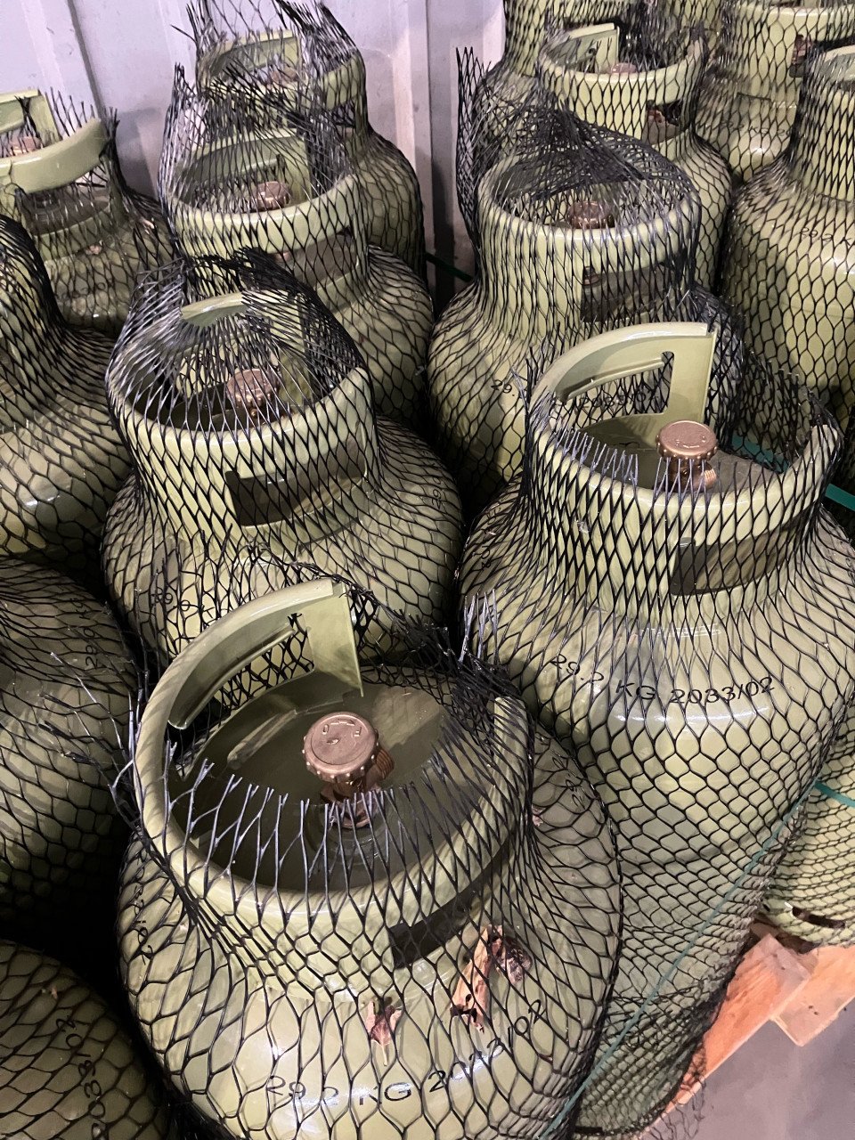 Gasfles met 33KG propaan