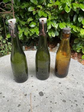 Antieke bierflesjes