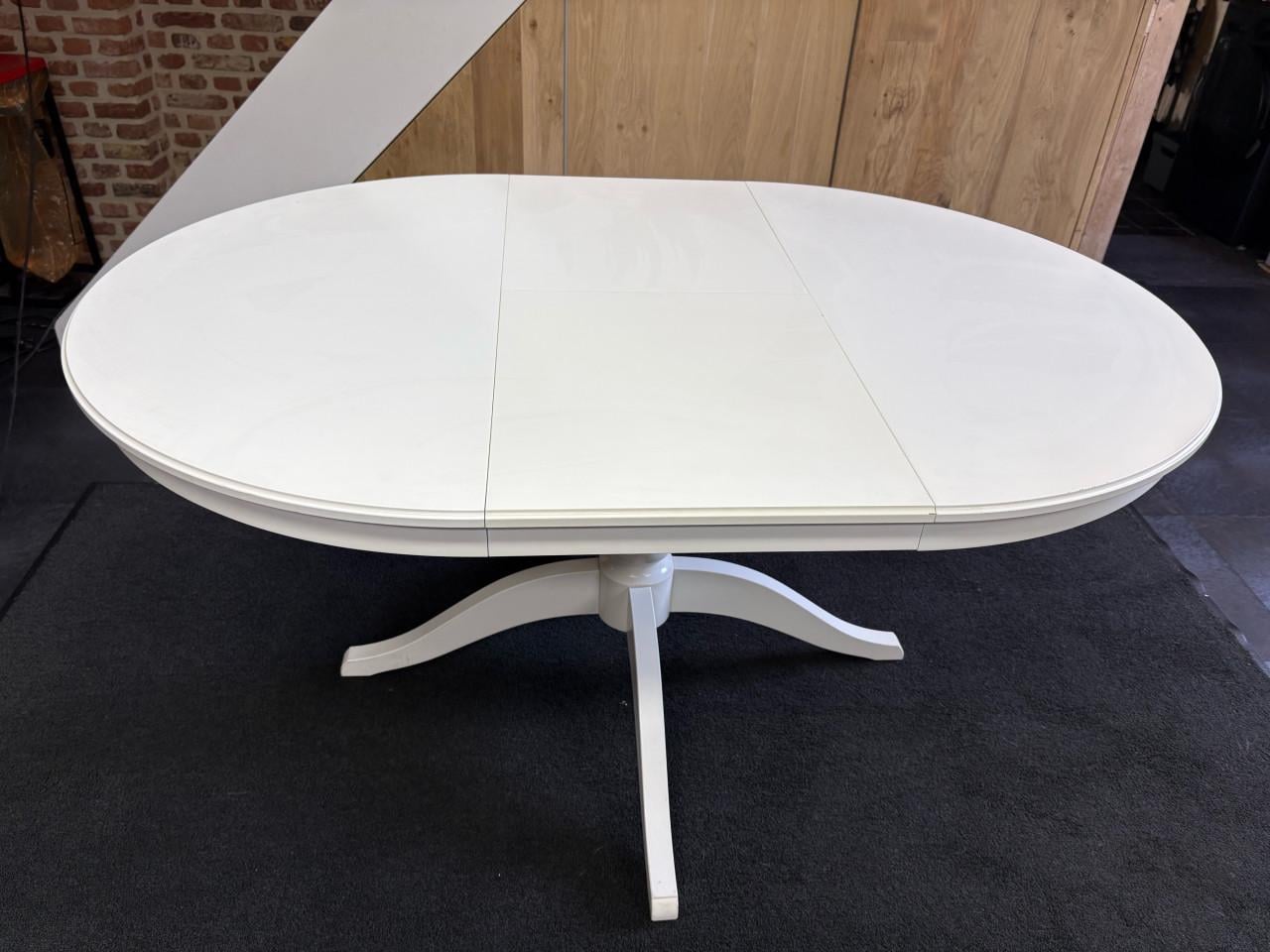 Uitschuifbare eettafel wit