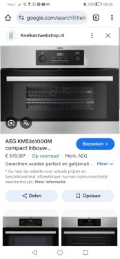 Inbouw combi oven magnetron
