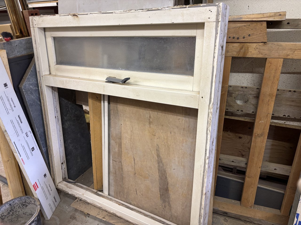 *gratis*hard houten kozijn met bovenlicht