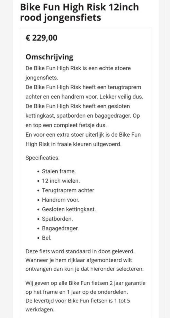 Kinderfiets
