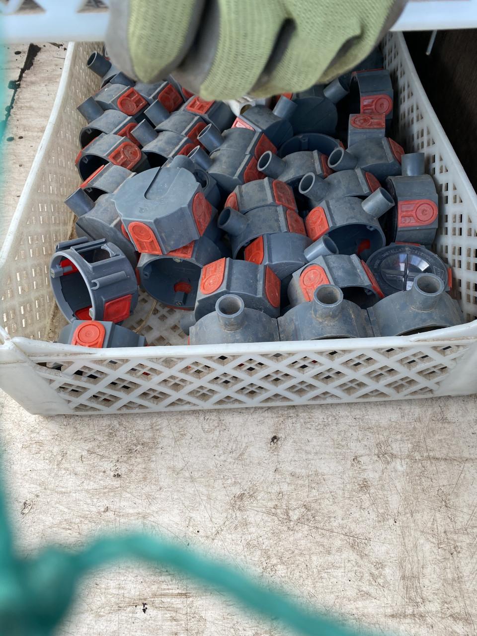 Electriciteitsdozen 6 kratten vol