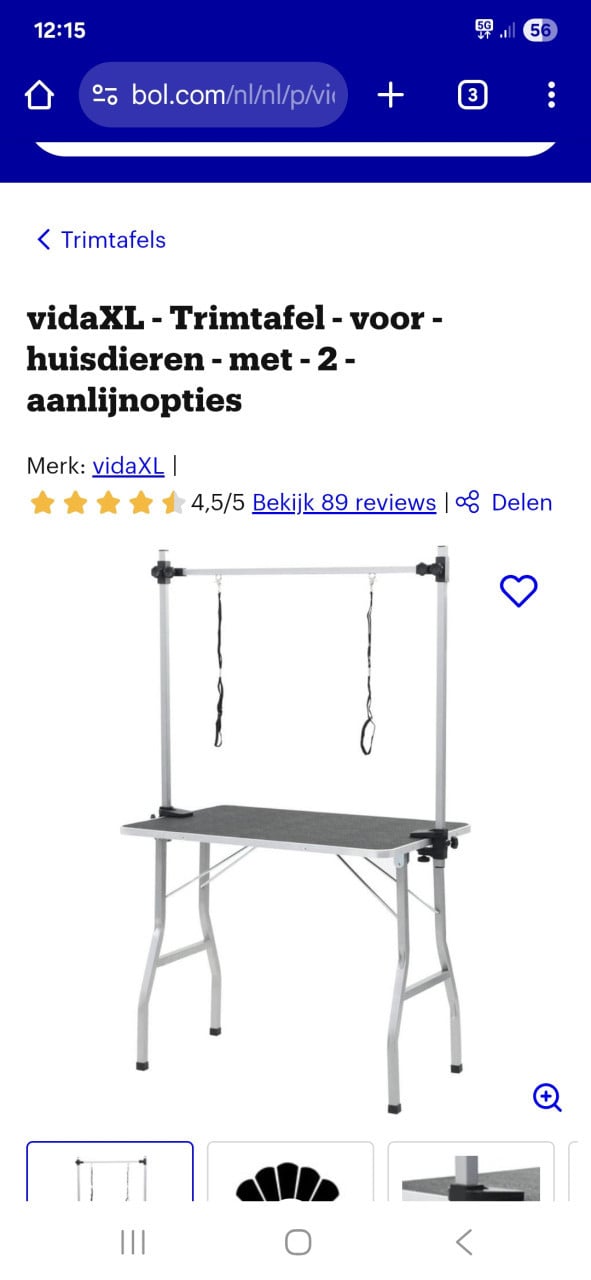 Honden trimtafel