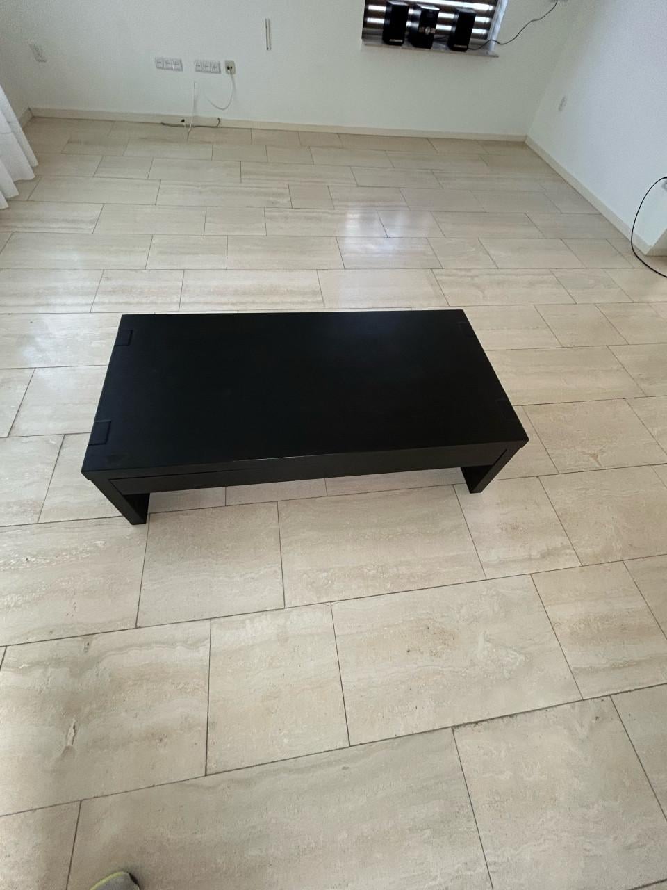 Salontafel met lade, gebeitst eiken