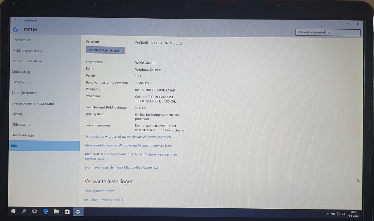 Laptop Packard Bell (Z book) 17.3 "