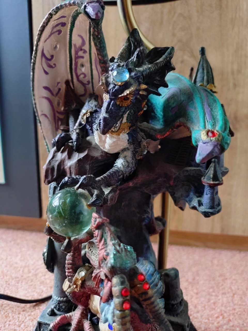 Lamp met draken