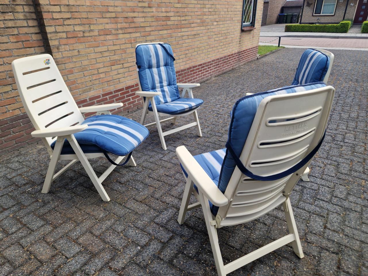 4 tuinstoelen