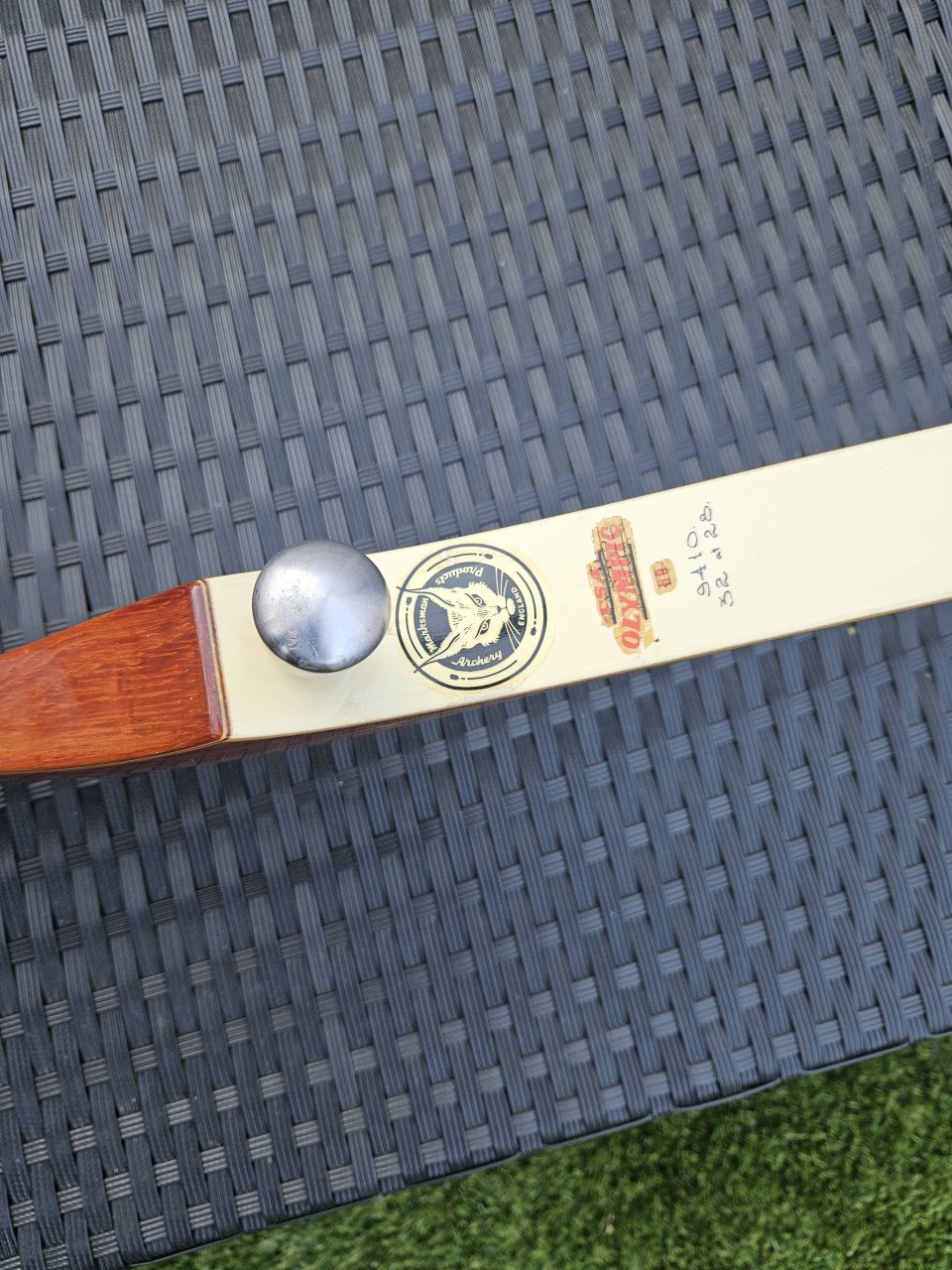 Prachtige heel grote vintage jaren 60 handboog marksman olympic...