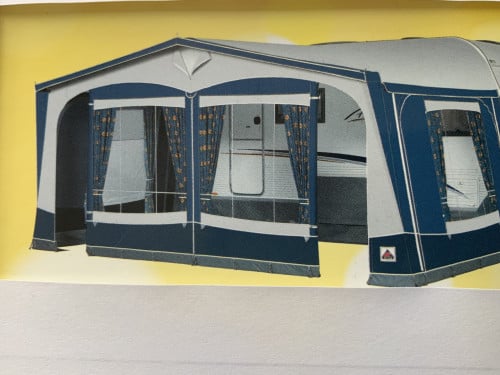 Voortent caravan Dorema Sigma X-chromosoom 270 Blauw maat 12 (925-950cm