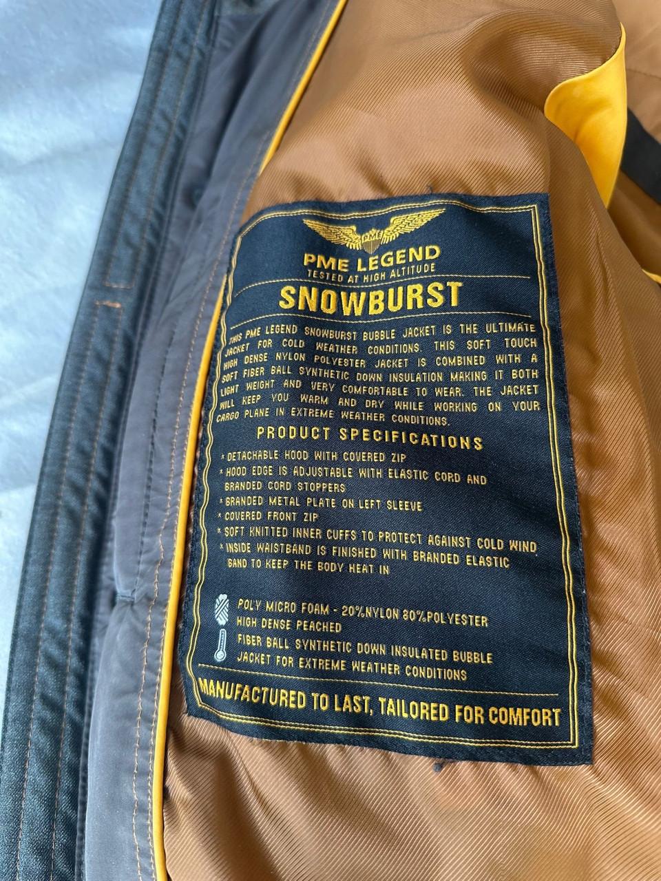 PME winterjas Snowburst maat xxxl