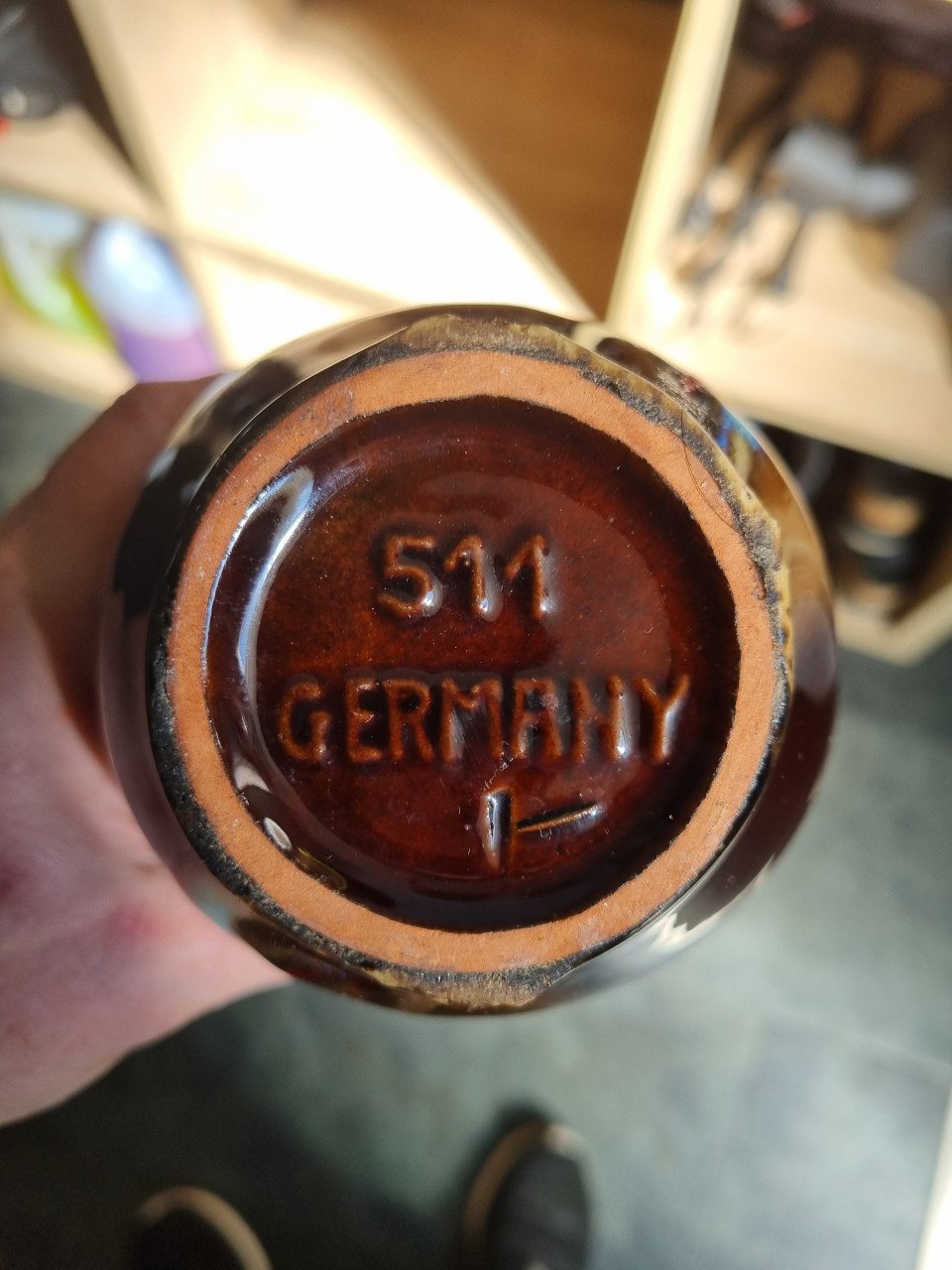 Vaasje Vintage Jasba Keramik 511 germany. Hoogte 15 cm. Bieden mag