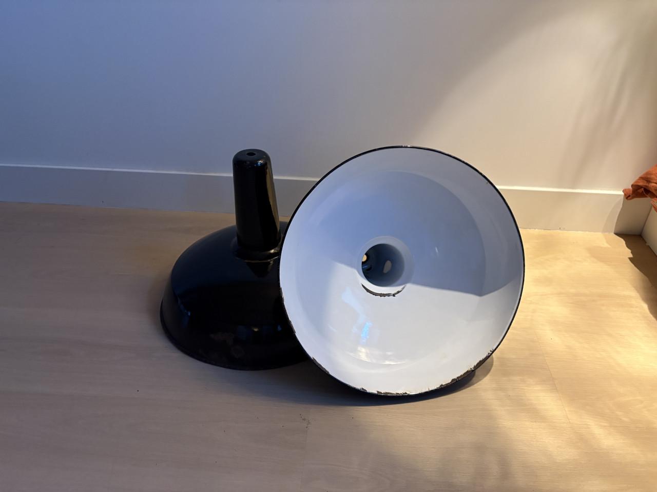 Emaille lampenkappen