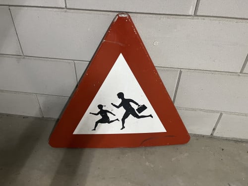 Waarschuwingsbord Overstekende kinderen