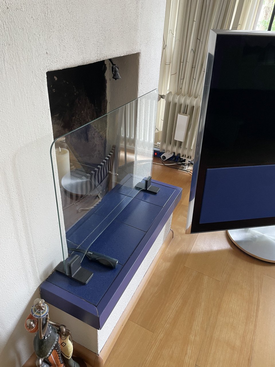 Haardscherm glas