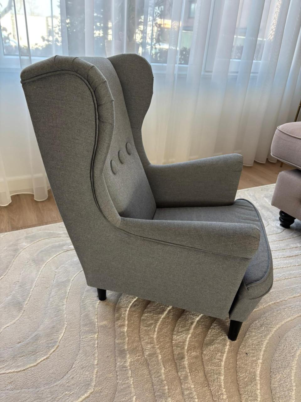 Kinder oorfauteuille (ikea strandmon grijs)