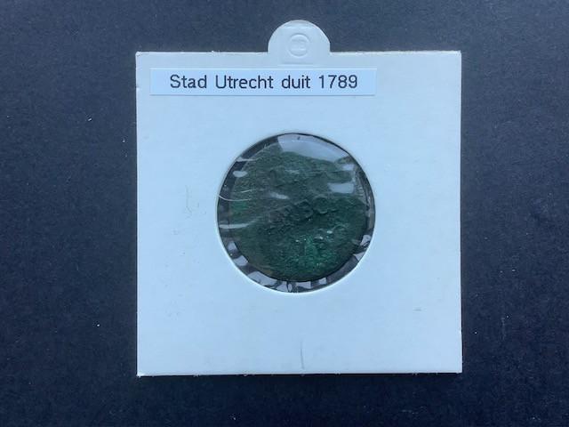 Stad Utrecht , duit 1789.