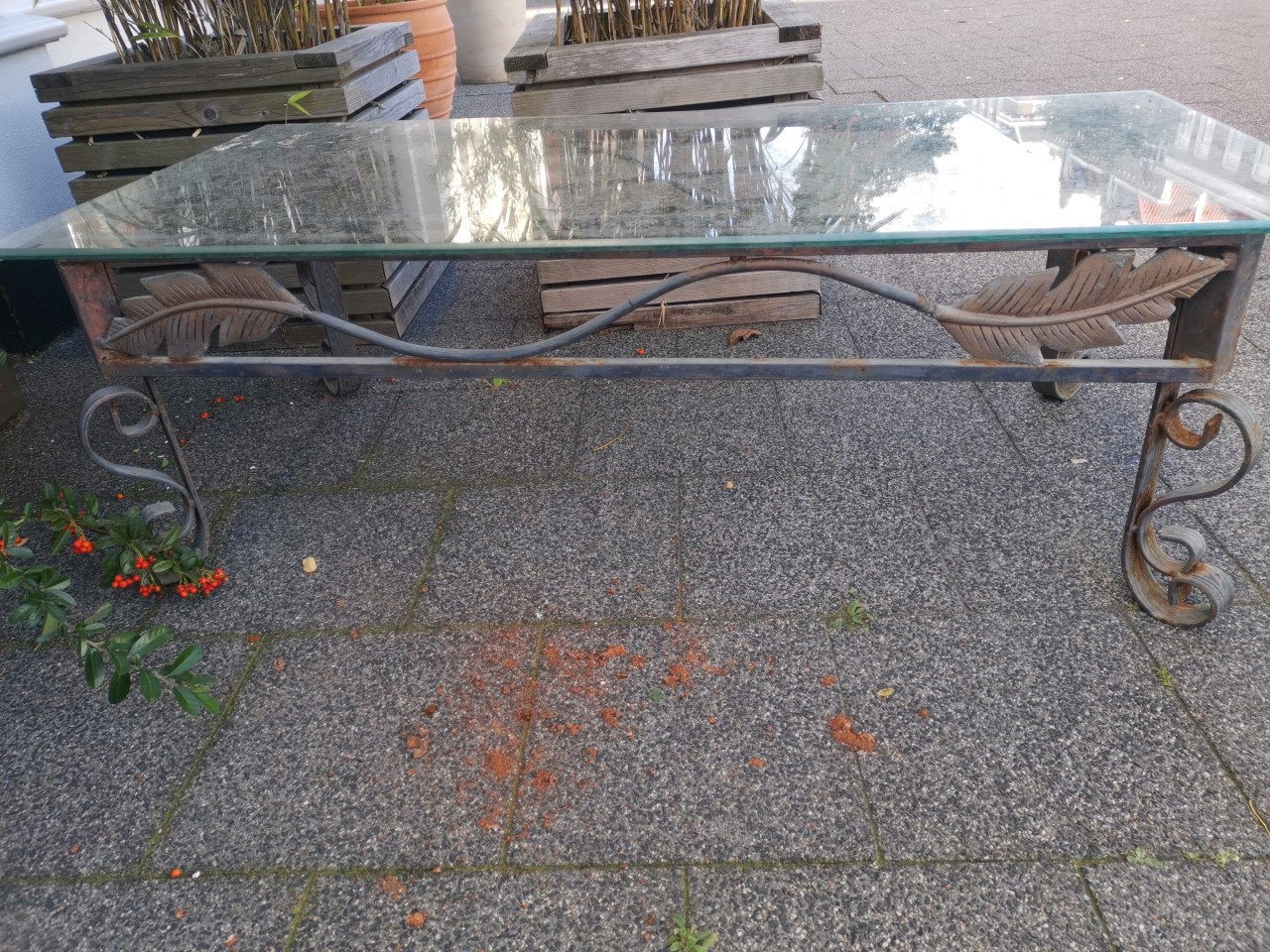 Decoratieve Smeedijzeren lage tafel