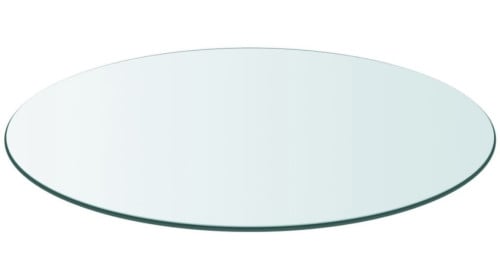 Nieuw tafelblad glas / gehard veiligheidsglas /. Diameter 90 cm