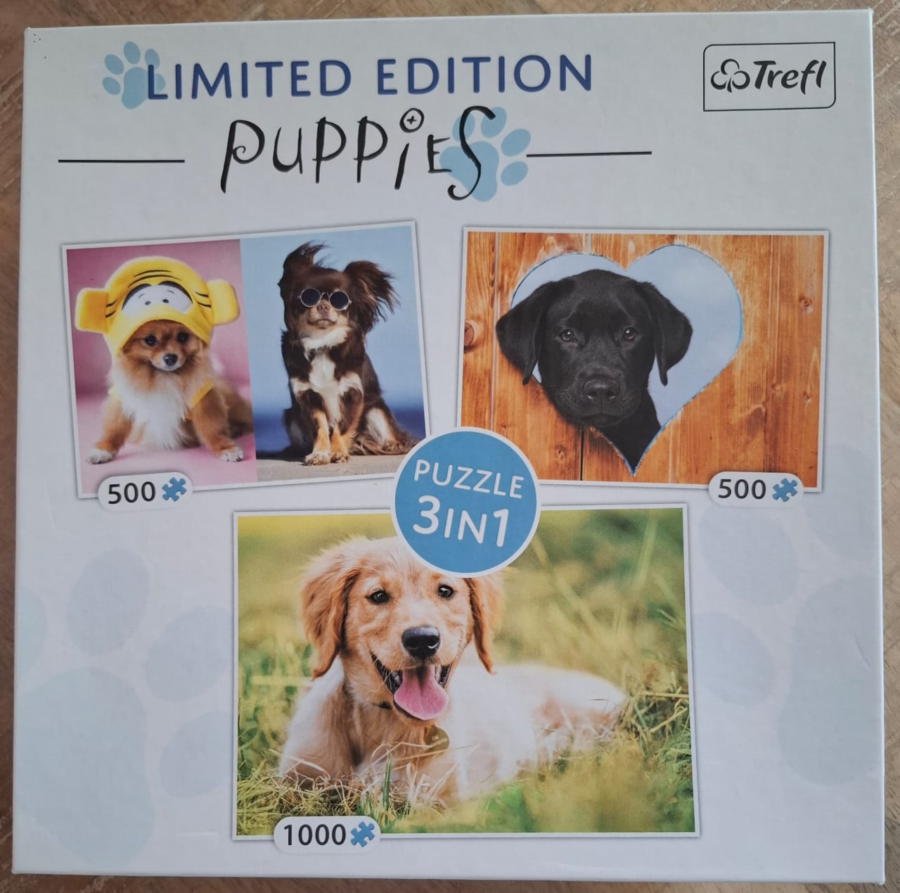 3 puzzels in 1 doos