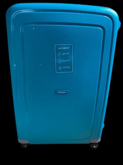 Samsonite turquoise/groene nieuwe koffer