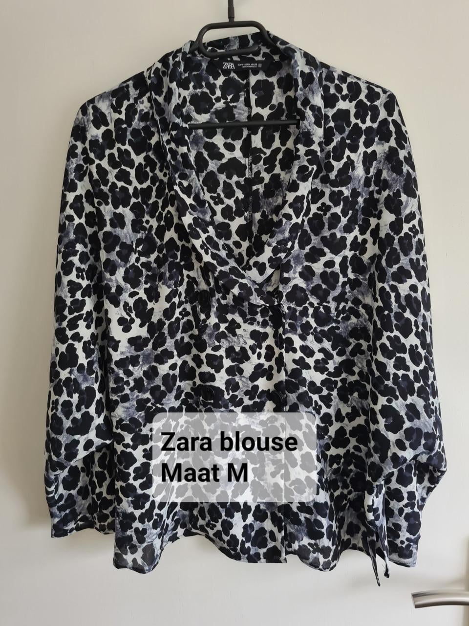 Zara blouse met luipaardprint - Maat M