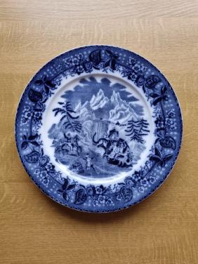 Blauw/wit bord  Hannibal